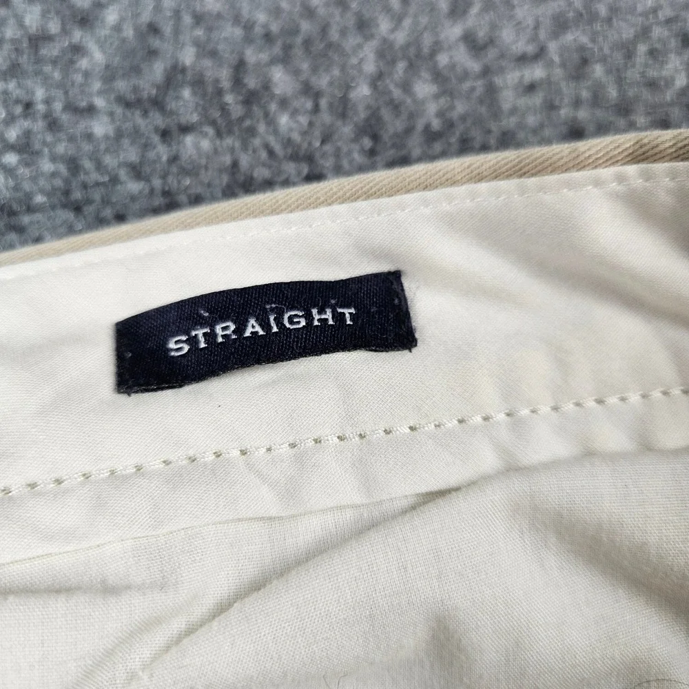 J.Crew Flex Straight‎ Fit Chino Pants Mens 33x30 Khaki Tan Stretch Trousers